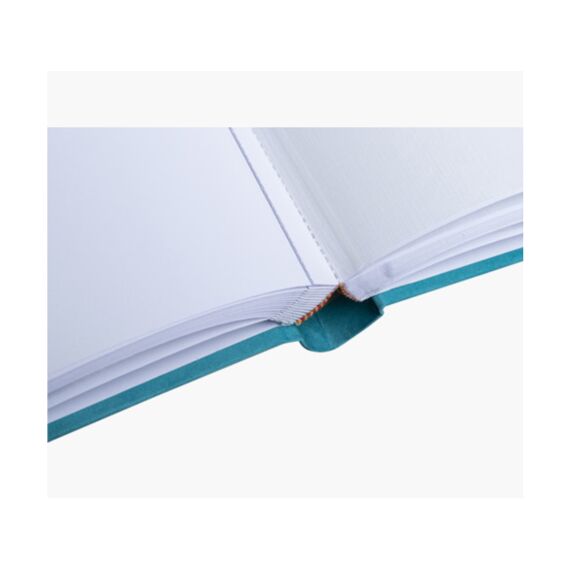 Skandi Fotoalbum Boek 60 Paginas Wit 29X32Cm Turquoise