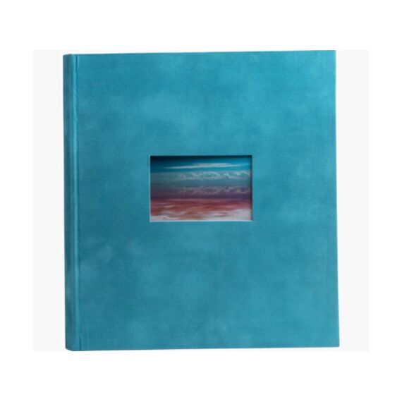 Skandi Fotoalbum Boek 60 Paginas Wit 29X32Cm Turquoise