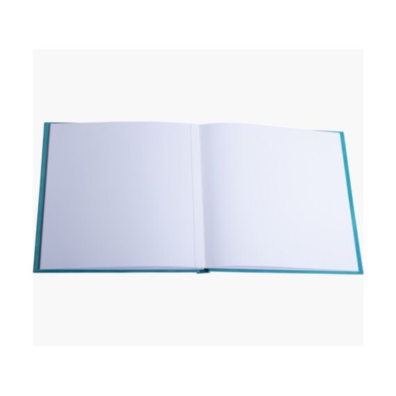 Skandi Fotoalbum Boek 60 Paginas Wit 25X25Cm Turquoise