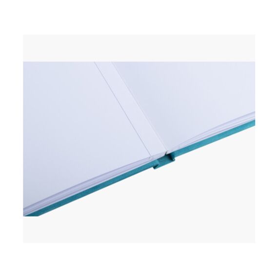 Skandi Fotoalbum Boek 60 Paginas Wit 25X25Cm Turquoise