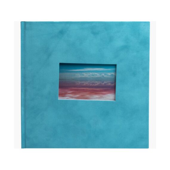 Skandi Fotoalbum Boek 60 Paginas Wit 25X25Cm Turquoise