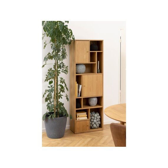 Rangoon Boekenkast Eik 60.5X30X180Cm