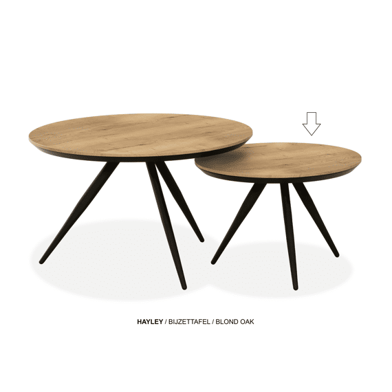 Hayley Salontafel Blond Oak Lamulux Klein
