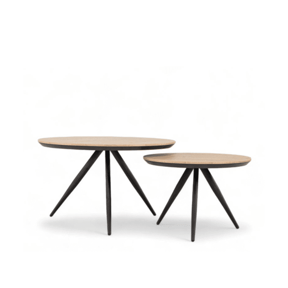 Hayley Salontafel Blond Oak Lamulux Groot