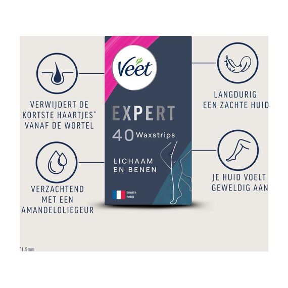 Veet Ontharingstrips Gevoelige Huid Expert 40St