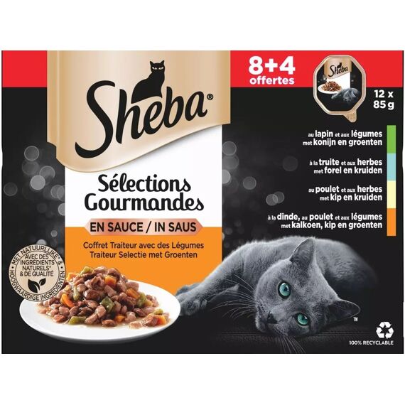 Sheba Gevogelte In Saus 12X85Gr