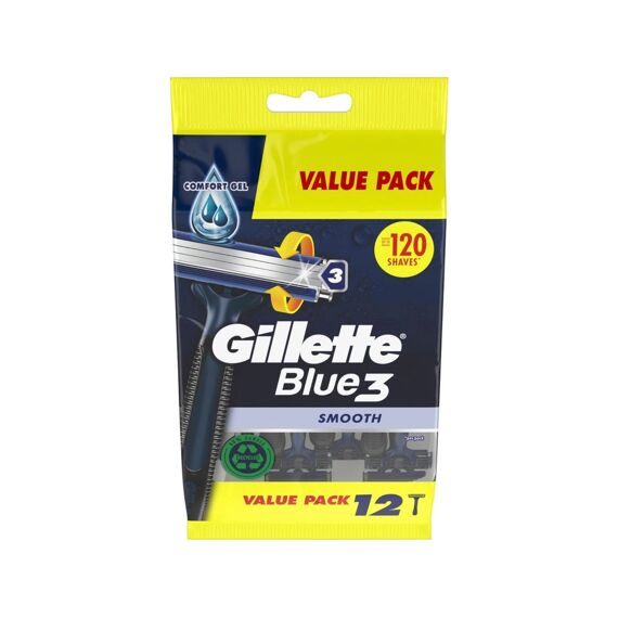 Gillette Blue 3 Scheermesjes Smooth 12St