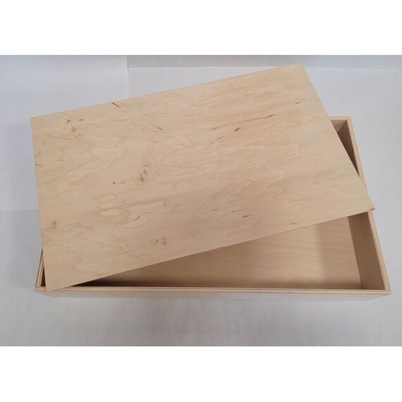 Houten Speelbak Met Deksel 50X30X7Cm