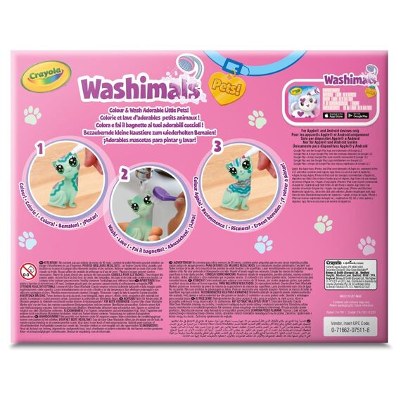 Crayola Washimals Pastel Pets 3 Puppys