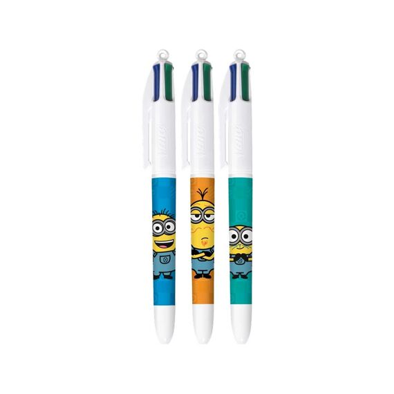 Bic Tubo 4-Kleuren Balpen The Minions