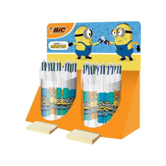 Bic Tubo 4-Kleuren Balpen The Minions