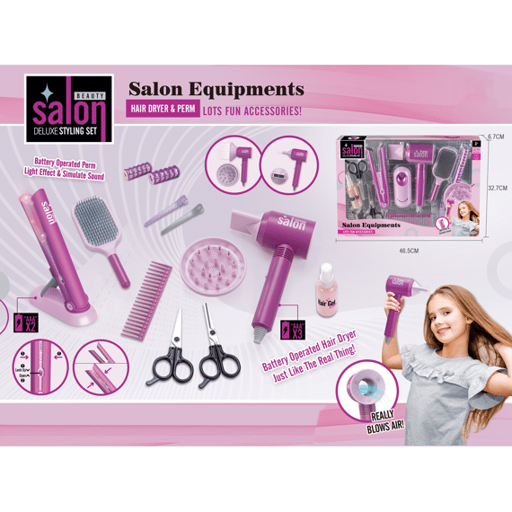 Kapper Salon Set Met Licht En Geluid