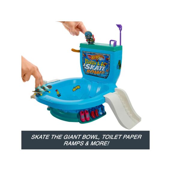 Hot Wheels Skate Vingerboard Toiletpot Skateset