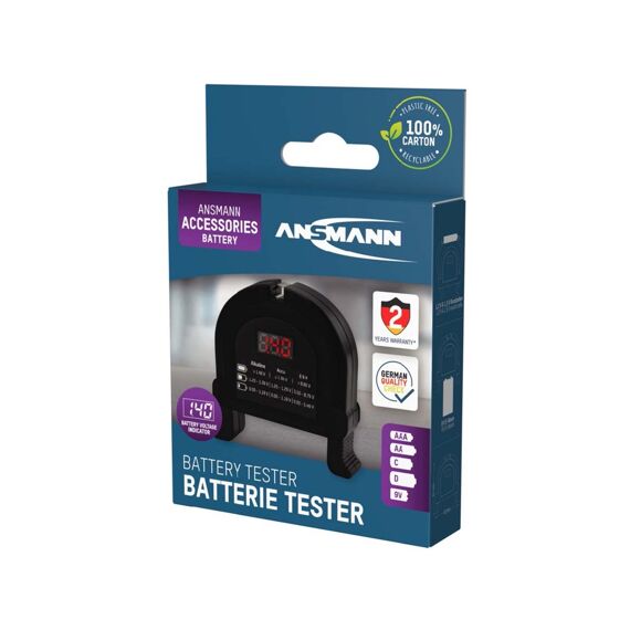 Ansmann Batterijtester Voor Alle Formaten (Knoopcellen T/M 1,5 Volt)