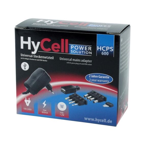 Hycell Universele Stekkervoeding Max. 600Ma, Max 7,2W