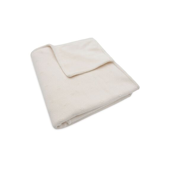 Jollein Deken Ledikant 100X150Cm Cosy Knit Ivory/Velvet