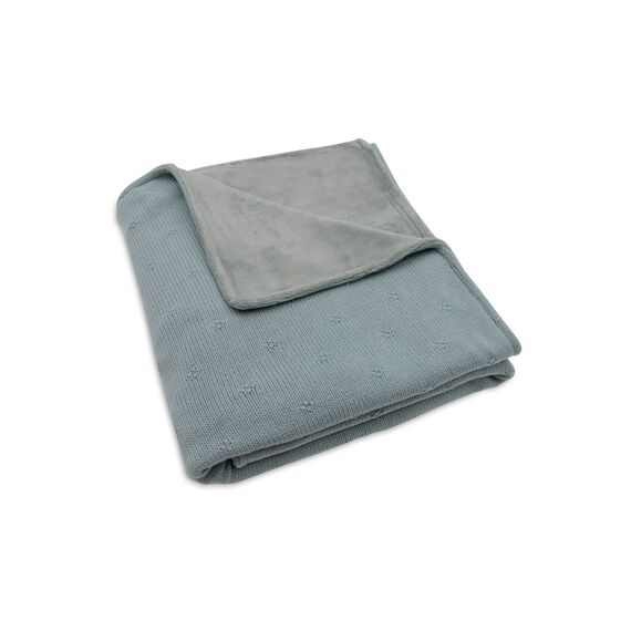 Jollein Deken Ledikant 100X150Cm Cosy Knit Sea Green/Velvet