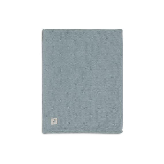 Jollein Deken Ledikant 100X150Cm Cosy Knit Sea Green/Velvet