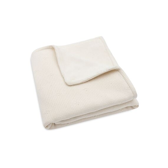 Jollein Deken Wieg 75X100Cm Cosy Knit Ivory/Velvet