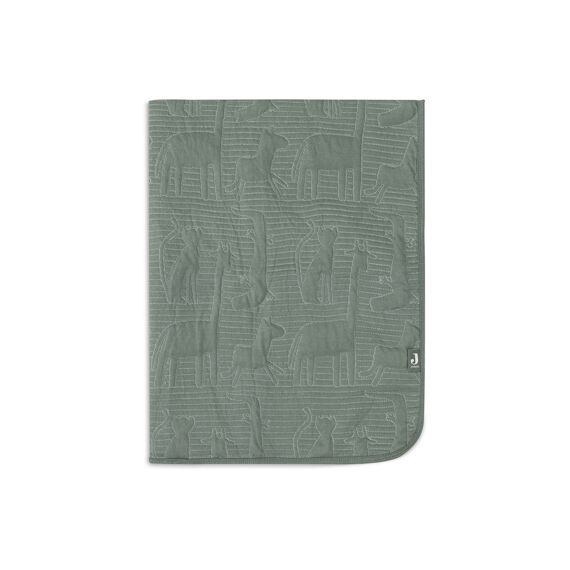 Jollein Deken Wieg 75X100Cm Jungle Jambo Ash Green/Laurel