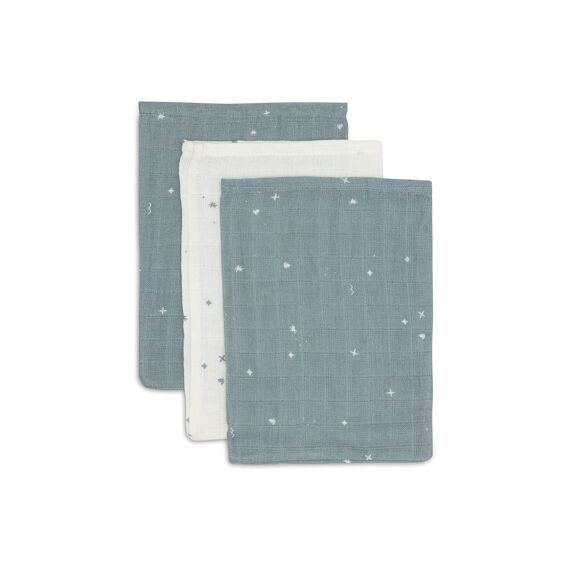 Jollein Hydrofiel Washandje 15X20Cm Twinkling Sea Green (3Pack)