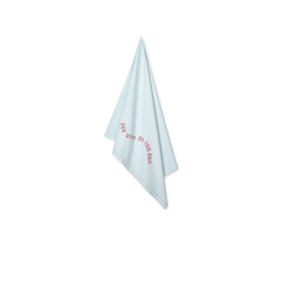 Liewood Paige Strandhanddoek Y/d Stripe Pure Sky / Creme De La Creme