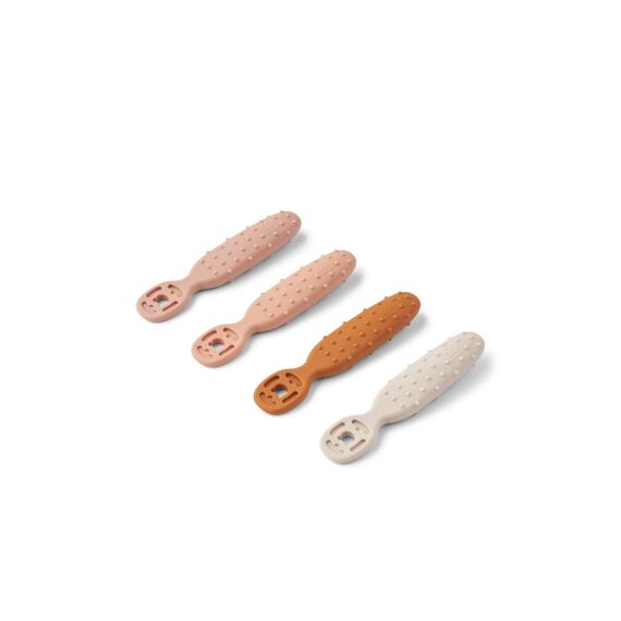 Liewood Caelia Baby Learning Spoon 4-pack Pale Tuscany Multi Mix