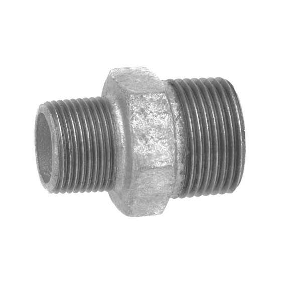 Gi Dubbele Verloopnippel Gegalvaniseerd 1 1/4bu X 1bu