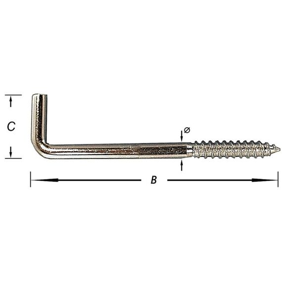 Kramschroeven.Houtdr.Verzinkt 3.2X40Mm