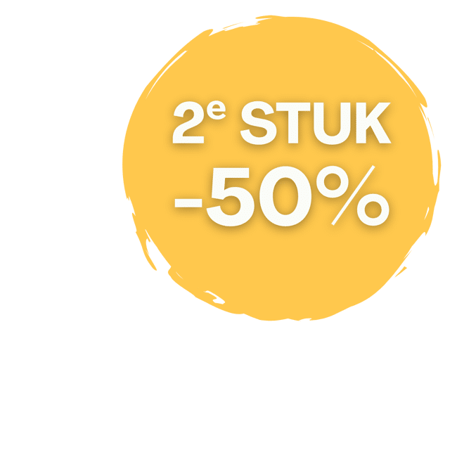 2e stuk -50%