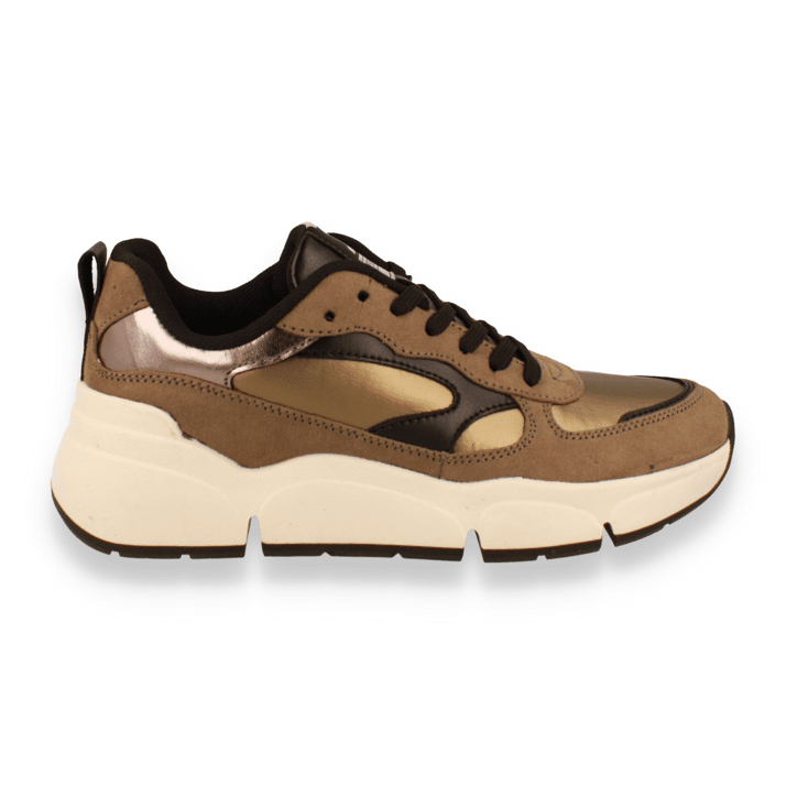 Sneakers top taupe dames