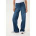 104462 Medium Blue Washed Denim - blauw