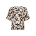 107096 Beige/Black/Blue Blurry Leaf - multi color