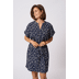 107419 Midnight Marine Lace Print - blauw
