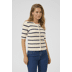 107445 Silver white/ Blue stripe - ecru