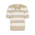 107582 Feather Gray/Chalk Wide Stripe - beige