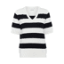 108166 Turtledove/black boldstripe - zwart