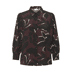 108224 Windsor Wine/Black Flower - bordeaux