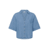 105707 Medium Blue Chambray - blauw