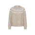 110065 Beige Mel. -Grey/Chalk Pattern - beige