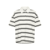 108568 Chalk W. Black Twin Stripes - ecru