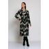 Broken Chevron Print - zwart mix
