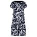 8813 Dark Blue/Cream - blauw wit