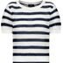 719 navy blue ringel - blauw
