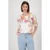 107 cream gemustert - ecru met bloemen
