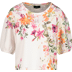 107 cream gemustert - ecru met bloemen