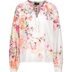 107 cream gemustert - ecru met bloemen