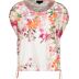 107 cream gemustert - ecru met bloemen