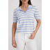 722 royal gemustert - blauw