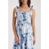 723 sea side gemustert - blauw